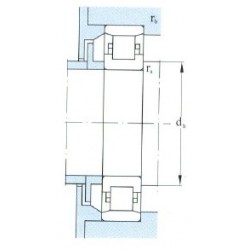 HRB NUP208E Cylindrical roller bearing