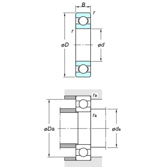 KOYO 16003 Deep groove ball bearings