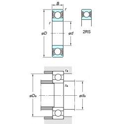 KOYO 6913 2RS Deep groove ball bearings