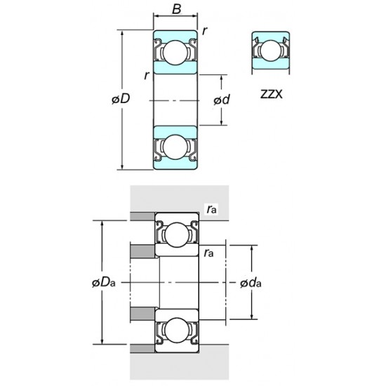 KOYO 625 ZZ Deep groove ball bearings