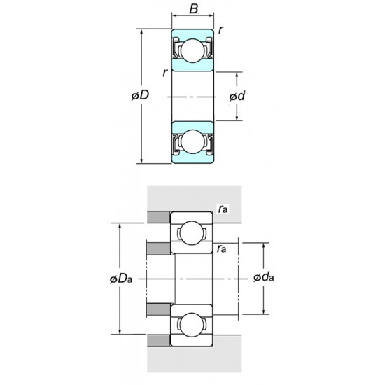 KOYO 609 2RS Deep groove ball bearings