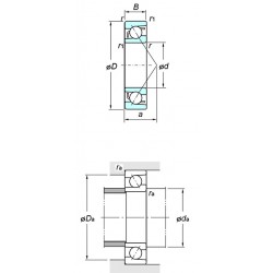KOYO 7409 Angular contact ball bearings