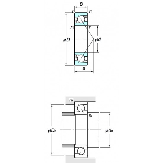 KOYO 7204B Angular contact ball bearings