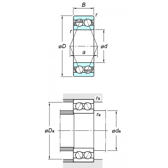 KOYO 32013 Angular contact ball bearings