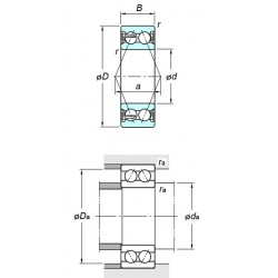 KOYO 5206 2RS Angular contact ball bearings