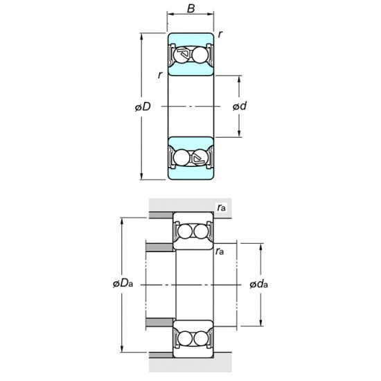 KOYO 22022RS Self-aligning ball bearing