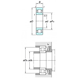 KOYO NJ2222 Cylindrical roller bearing