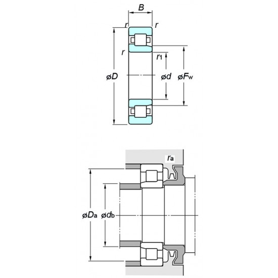 KOYO NJ2213 Cylindrical roller bearing