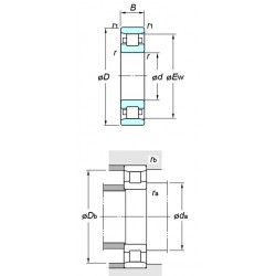 KOYO N408 Cylindrical roller bearing