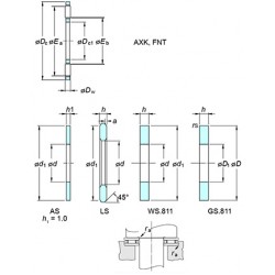 KOYO AXK2542 Needle roller bearing