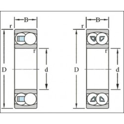 LYC 1204 Self-aligning ball bearing