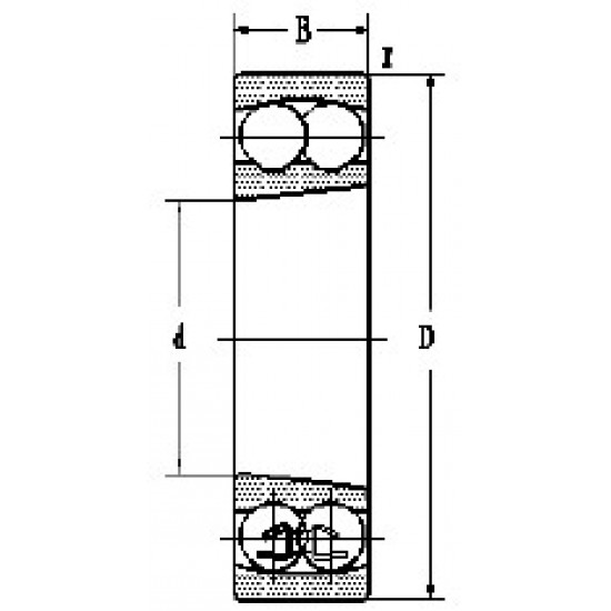 LYC 1312K Self-aligning ball bearing