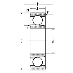 LYC 7212AC Angular contact ball bearings