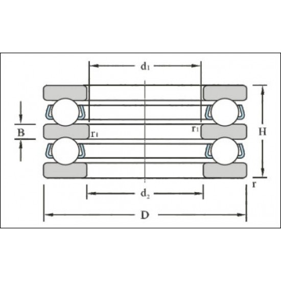LYC 51205 Thrust ball bearing