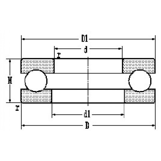 LYC 51211 Thrust ball bearing