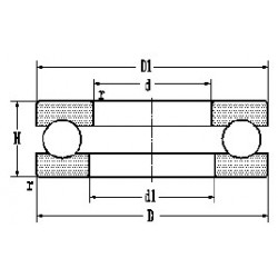 LYC 51214 Thrust ball bearing