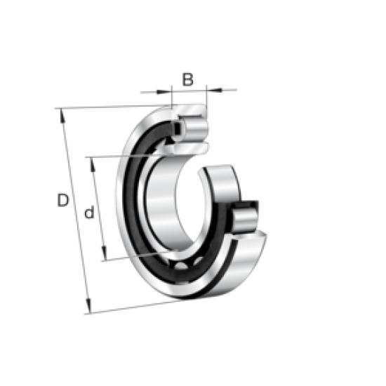 NSK NU416WC3                *6 Cylindrical roller bearing