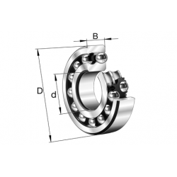 NSK 1202 Self-aligning ball bearing