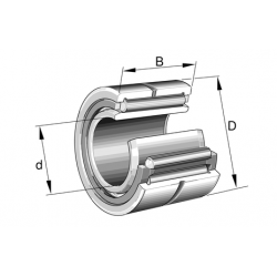 NTN NA4919R=RNA4919+LRT9511035 Drawn cup needle roller bearings
