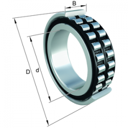NTN NN3030KC1NAP4   JP    30X1 Double row cylindrical roller bearings