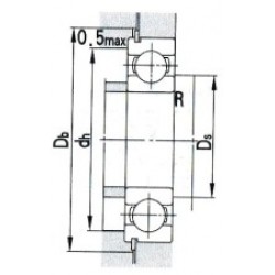 ZWZ 6307N Deep groove ball bearings