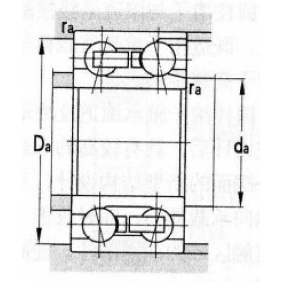 ZWZ 4030X3DM Angular contact ball bearings