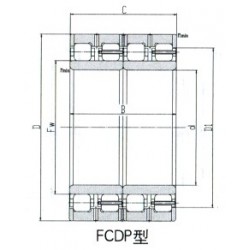 ZWZ FCD72102370 Cylindrical roller bearing