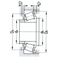 ZWZ 30607 Tapered roller bearing