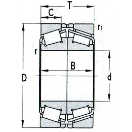 ZWZ 352944X2 Tapered roller bearing