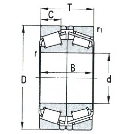 ZWZ K55206/K55444D Tapered roller bearing