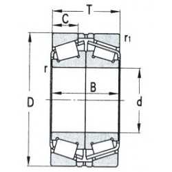 ZWZ KHM926749/KHM926710D Tapered roller bearing