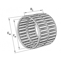 INA K39X44X26-ZW Needle roller and cage assemblies