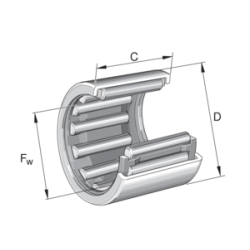 INA HK1210 B Drawn cup needle roller bearing with open ends