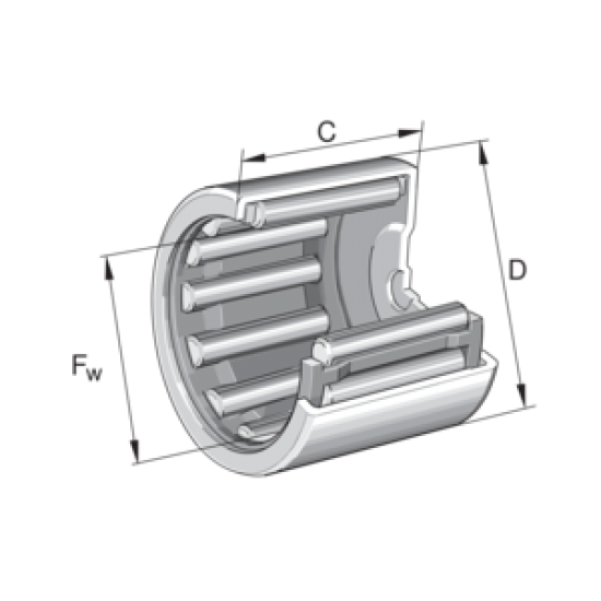 INA BK1015 Drawn cup needle roller bearing with a closed end