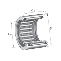 INA HK1216-2RS Drawn cup needle roller bearing with open ends