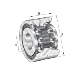 INA ZKLN0624-2Z-XL Angular contact thrust ball bearings