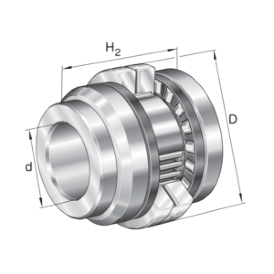 INA ZARN2572-L-TV-A Radial thrust bearing