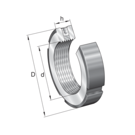 INA ZM17 Precision lock nuts