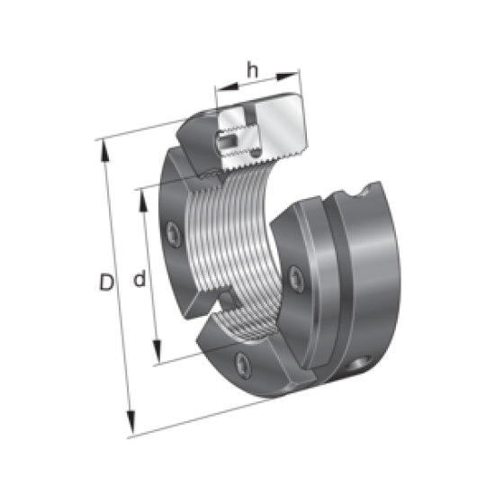 INA AM50 Precision lock nuts