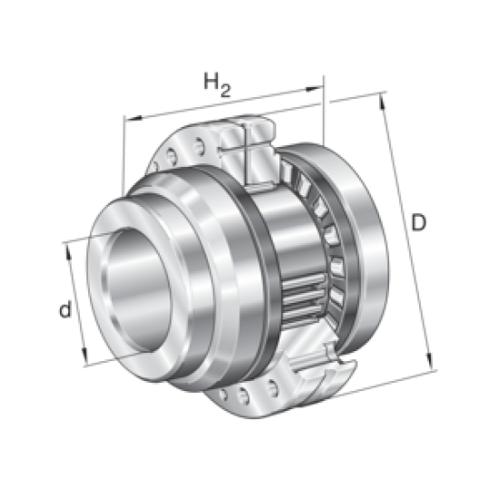 INA ZARF3080-L-TV-A Needle roller cylindrical roller  thrust bearings