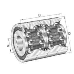 INA ZKLN2557-2RS-2AP-XL Angular contact thrust ball bearings