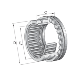 INA NKX30-Z-XL Needle roller thrust ball bearing