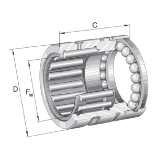 INA NX15-Z-XL Needle roller thrust ball bearing