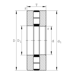 INA 89412-TV Cylindrical roller  thrust bearings