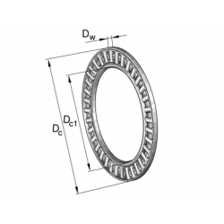 INA AXK0414-TV Thrust needle roller and cage assemblies