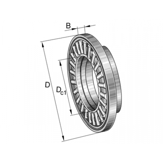 INA AXW45 Needle roller thrust bearing