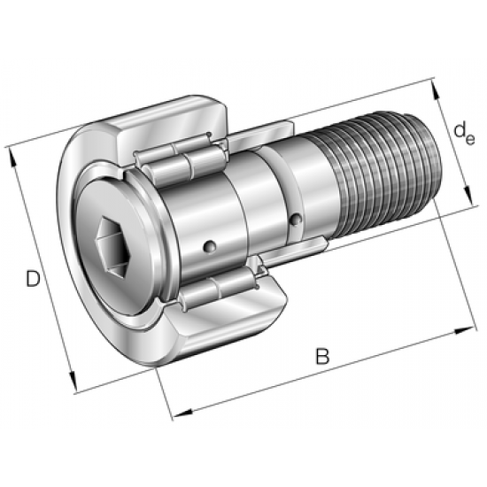 INA NUKRE40-A Support  rollers