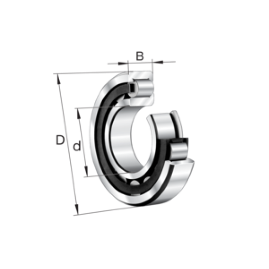 FAG NJ203E.TVP2 Cylindrical roller bearing