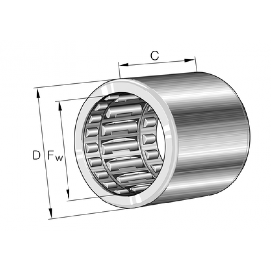 INA HFL0615-L564 Drawn cup roller clutch