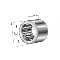 INA HF0406-KF-A-L564 Drawn cup roller clutch